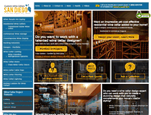 Tablet Screenshot of customwinecellarssandiego.com